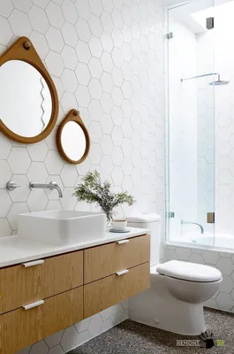 Фотографии с примерами комбинирования плитки в ванной комнате