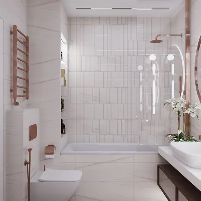 Фото ванной комнаты с различными комбинациями плитки в 4K разрешении