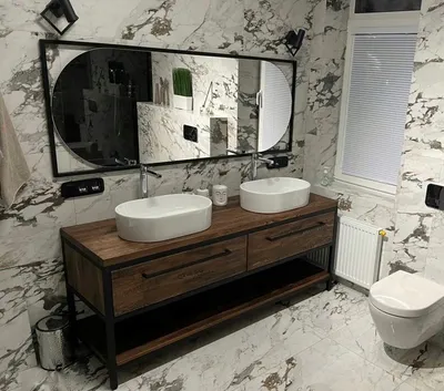 Фото комодов для ванной комнаты: разнообразие стилей и материалов