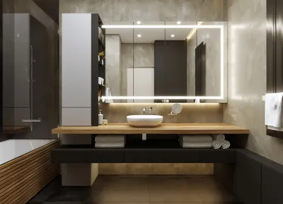 Ванная комната с комодами: практичность и красота в одном месте