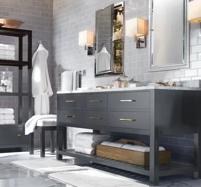 Комоды в ванной: организация пространства с помощью стильной мебели