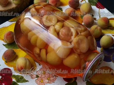 27. Визуальный пирог: Компот из персиков в разных форматах