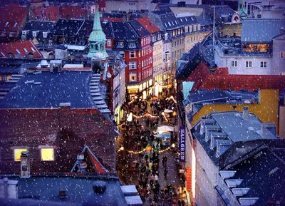 Зимние чудеса Копенгагена: Скачайте фото в JPG, PNG или WebP