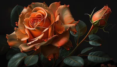 Фотка с коричневой розой для скачивания 