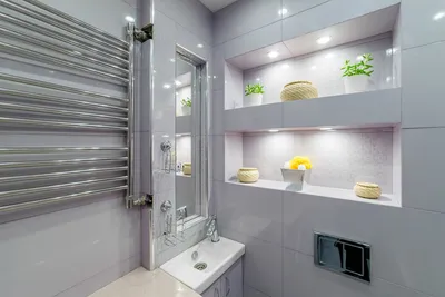 Фото ванной комнаты с растениями