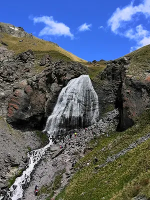 Великолепные фотографии Коса водопада: обои на айфон в 4K