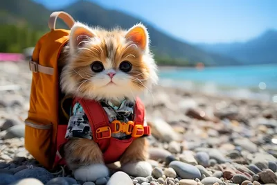 Фотографии кошки на пляже: мир в ее глазах и прикосновение к природе