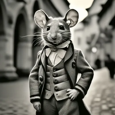 Фотка крысы в костюме: выберите предпочтительный формат