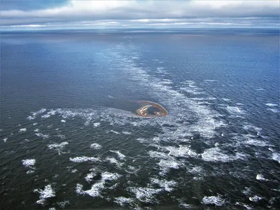 Фотография Костромского моря в стиле арт