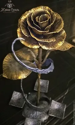 Картинка кованой розы с элегантностью и изысканностью