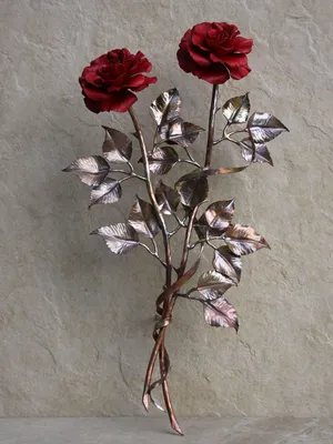Фотка кованой розы как символ красоты и изящества