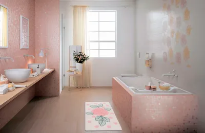 Коврики в ванную комнату - стильные фото для вашего интерьера