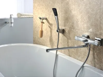 Фото крана в ванной в формате PNG