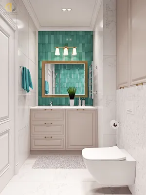 Крашеная ванная комната: фото с модными цветовыми решениями