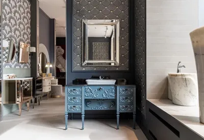 Красивая мебель для ванной: фотографии и дизайн