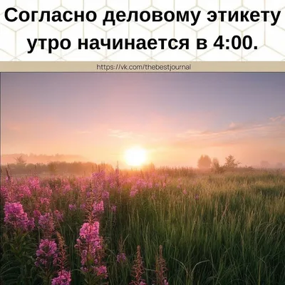 Утренние пейзажи природы, чтобы начать день