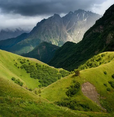 Величественные горные пейзажи Кавказа на фото