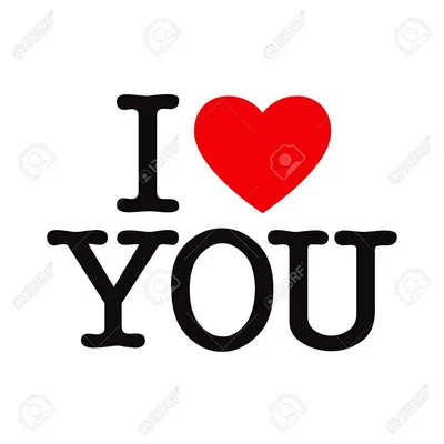 Фото с надписью I Love You в формате PNG