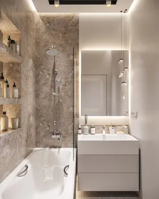 Красивые небольшие ванные комнаты: новые фотографии в HD, Full HD, 4K