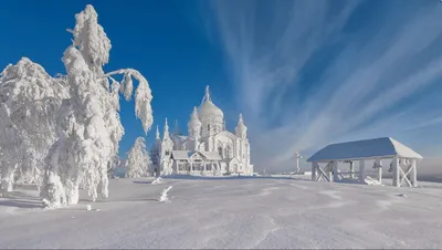 Захватывающая игра красок зимнего пейзажа: фото, фотка