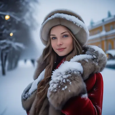 Фото русской зимы с ярким солнцем в JPG
