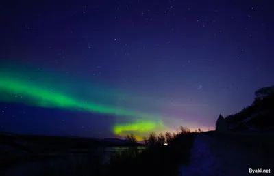 Захватывающие фотографии красивого северного сияния