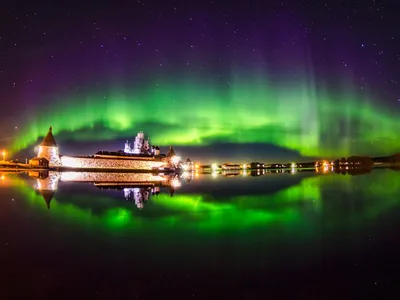 Фото северного сияния в различных размерах