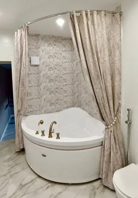 Фото красивых штор в ванную комнату (2024)
