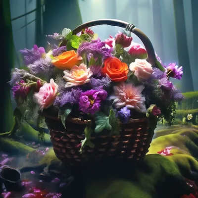 Сказочные фотографии с яркими цветами для скачивания