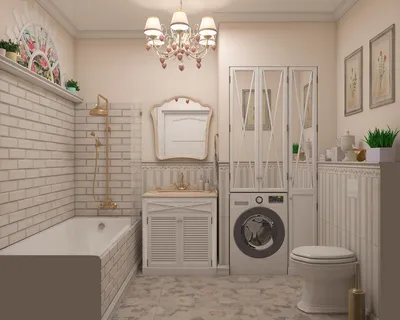 Вдохновение для дизайна ванной комнаты в квартире: 30 фото