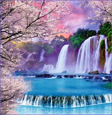 Уникальное изображение великолепного водопада в формате WebP для просмотра и наслаждения