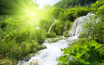 Восхитительная картинка захватывающего водопада в формате PNG для просмотра на вашем экране