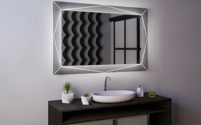 4K фото стильных зеркал в ванной