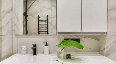 Ванная комната с использованием камня: фотографии и советы