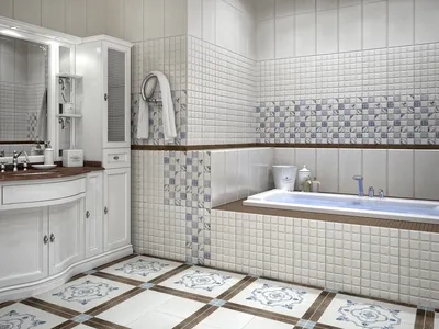 Как использовать красивый кафель для создания стильной ванной комнаты