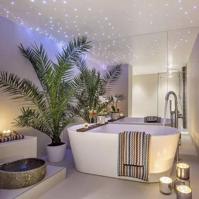 Потолочные декорации в ванной: добавление уюта и элегантности