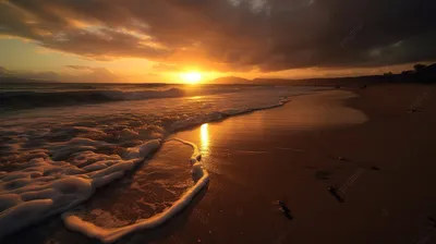 Фотка: Прекрасный рассвет на море в Full HD качестве