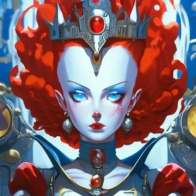 Фотография Красной королевы в качестве арт-обоев