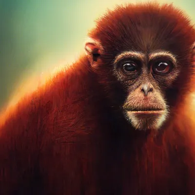 Красная обезьяна фотографии