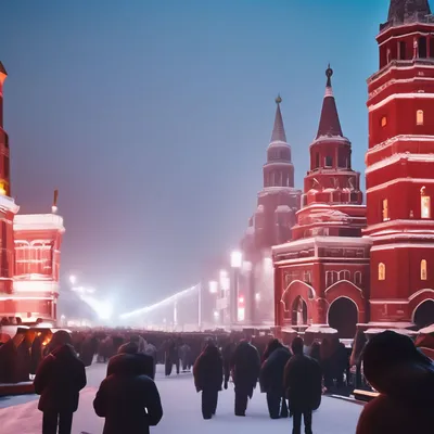 Фото Красной площади: Зимний этюд в снегу