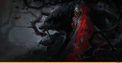 Скачать бесплатно фото Красная шапочка и волк в HD