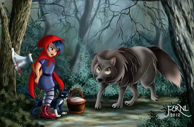 Красная шапочка и волк: красивые фотографии