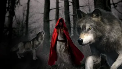 Фотографии Красной шапочки и волка: красные эмоциональные моменты