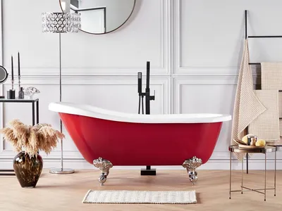 Фотографии Красной ванны: вдохновение для вашей ванной комнаты