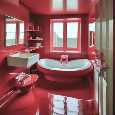Ванная комната в новом свете: уникальные фотографии Красной ванны