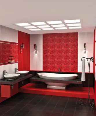Красная ванна: вдохновение для обновления вашей ванной комнаты
