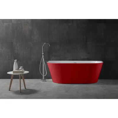 Красная ванна: идеи для обновления ванной комнаты