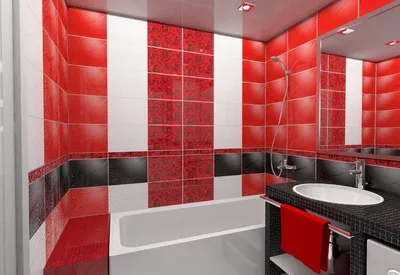 Красная ванна: фотография в 4K разрешении
