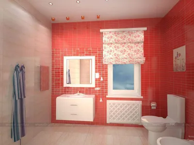 Красная ванна: фотография в формате JPG