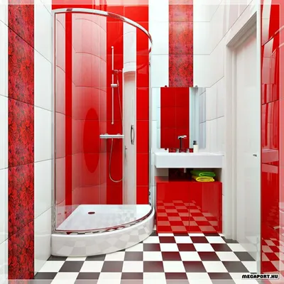 Красная ванная комната: фото идеи для цветовой гаммы